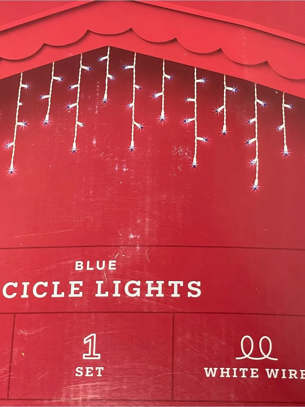 Wondershop Blue Icicle Lights